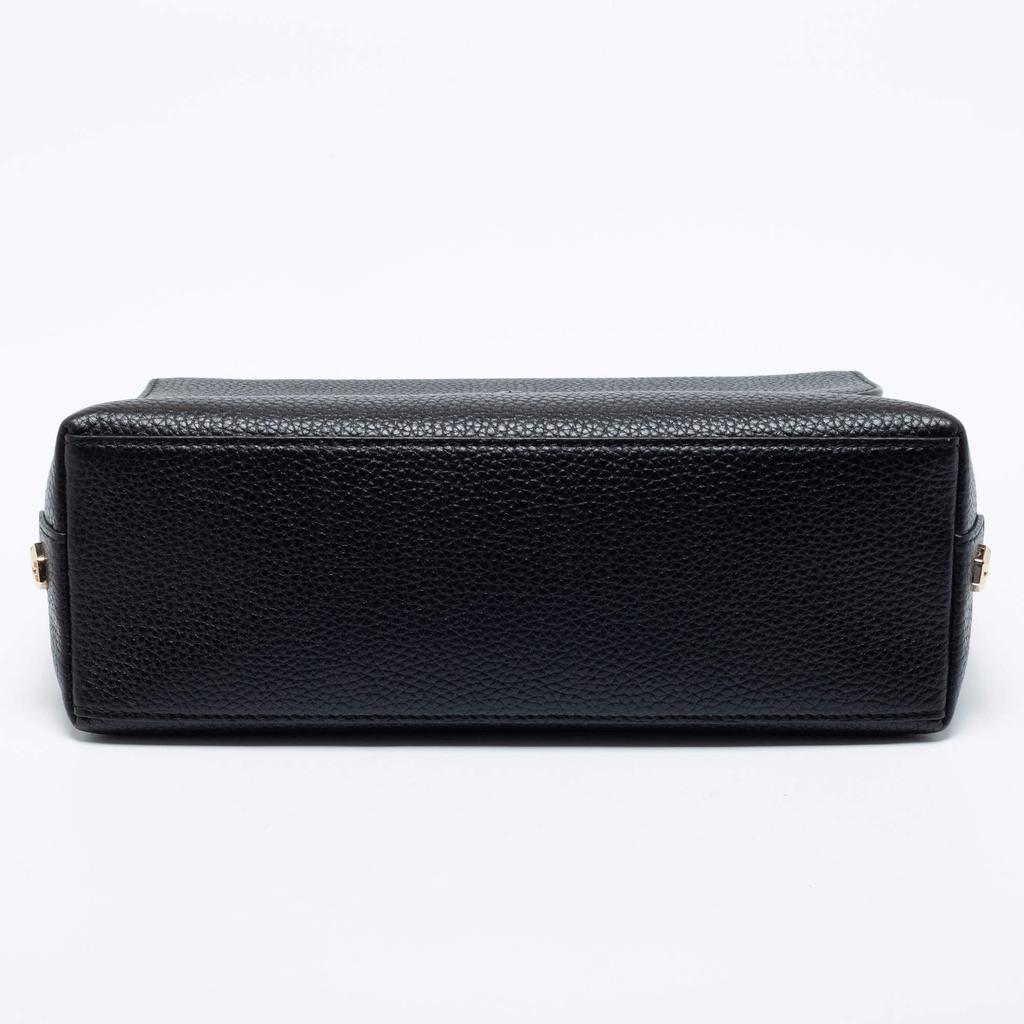 Tory Burch Black Leather Thea Flap Messenger Bag商品第6张图片规格展示