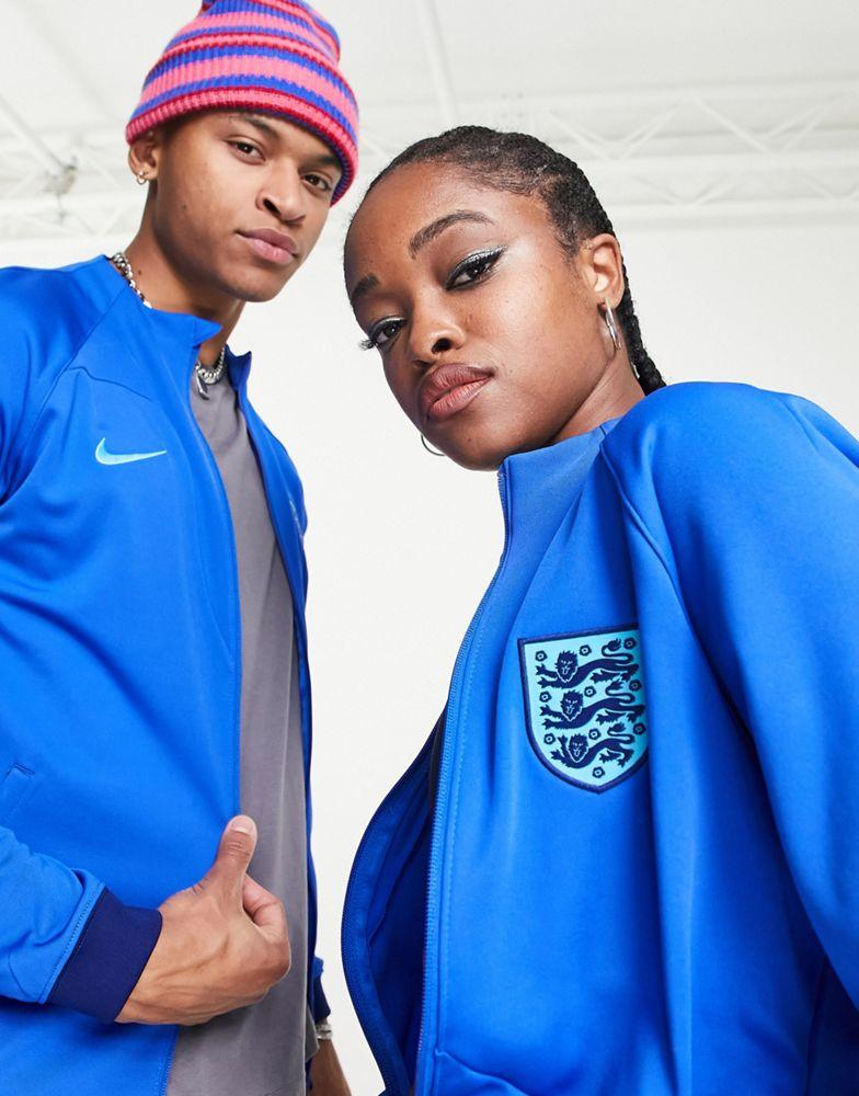 Nike Football World Cup 2022 England unisex jacket in blue商品第3张图片规格展示