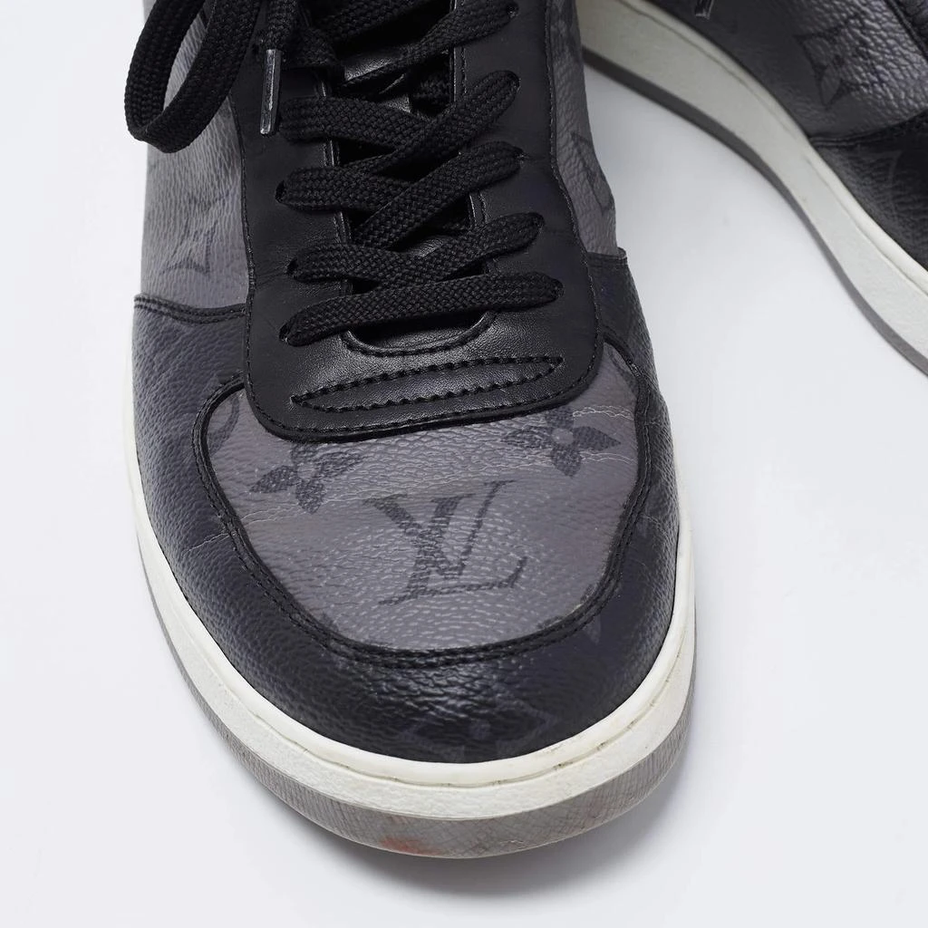 Louis Vuitton Grey/Black Monogram Canvas And Leather Rivoli Lace Up Sneakers  Size 36.5 商品