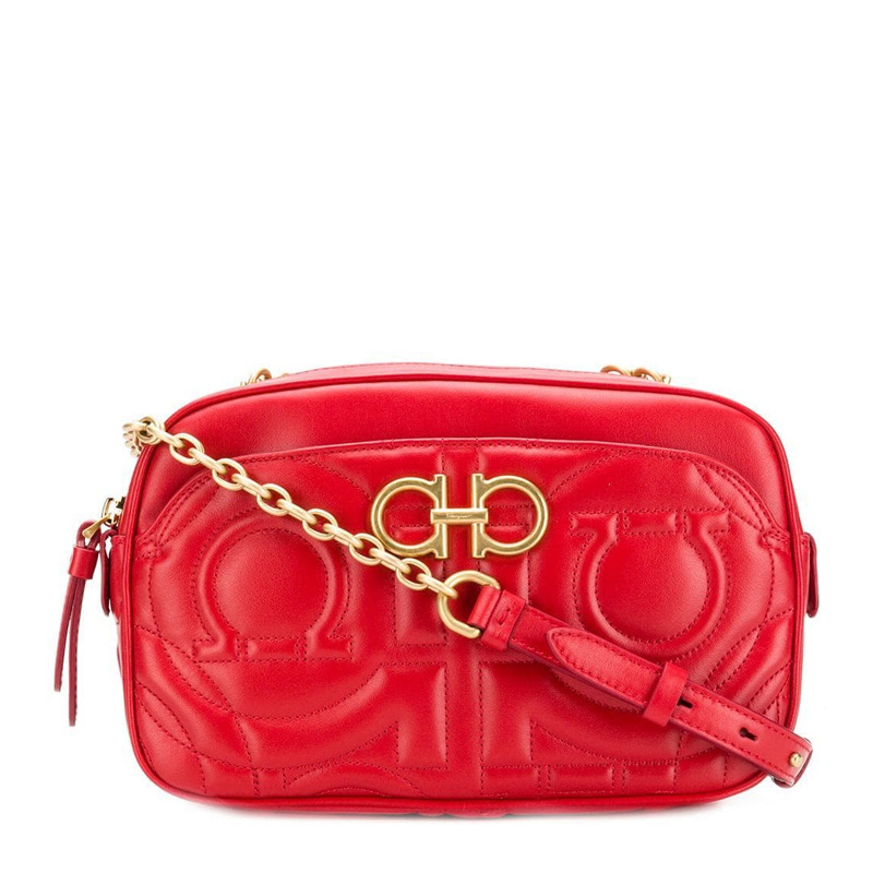 商品Salvatore Ferragamo|Salvatore Ferragamo 菲拉格慕 红色女士挎包 21-H086-704129,价格¥5047,第1张图片