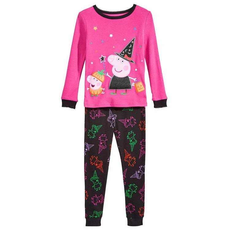 商品Peppa Pig|幼儿2-Pc. Cotton Pajama Set, Toddler Girls (2T-5T),价格¥75,第2张图片详细描述