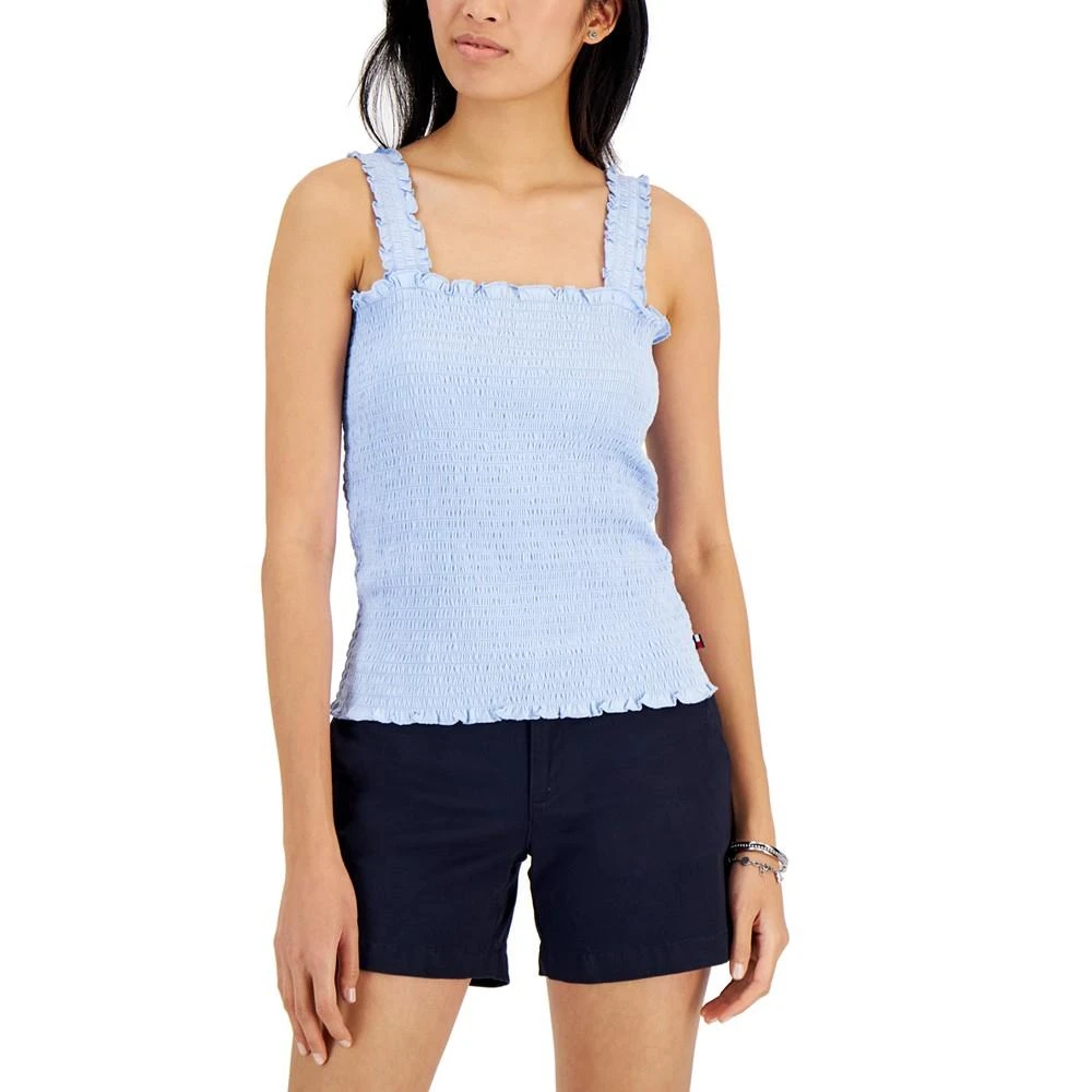 商品Tommy Hilfiger|Women's Smocked Tank Top,价格¥73,第1张图片