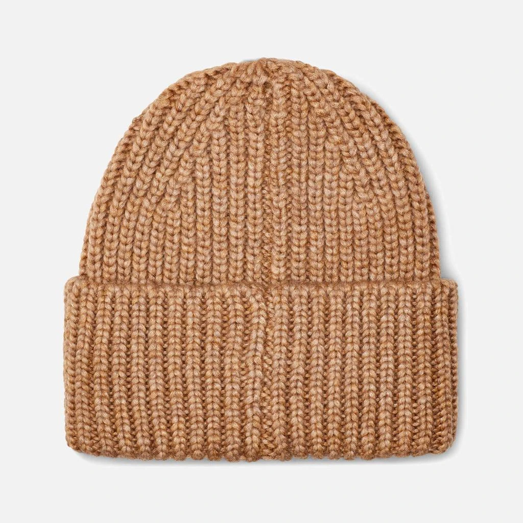 商品UGG|UGG Women's Airy Knit Ribbed Beanie - Camel,价格¥493,第2张图片详细描述