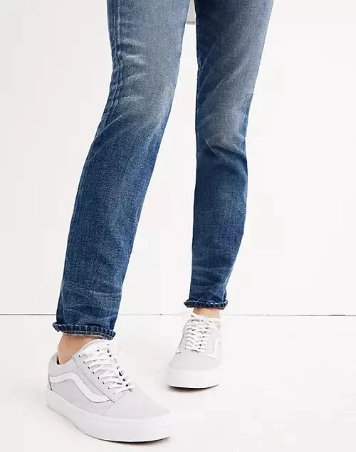 商品Madewell|Unisex Old Skool Lace-Up Sneakers in Tumbled Leather,价格¥317,第5张图片详细描述