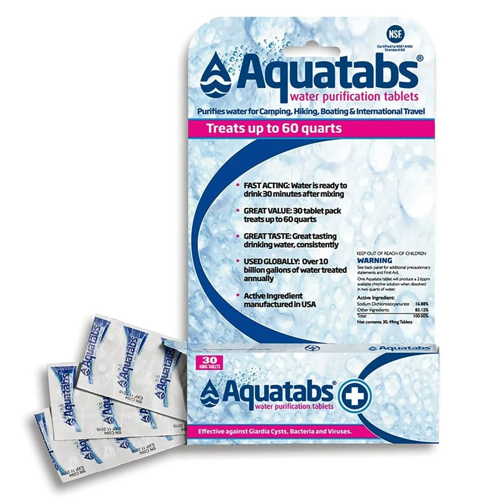 商品MSR|MSR - Aquatabs Water Tablets 30ct,价格¥115,第1张图片