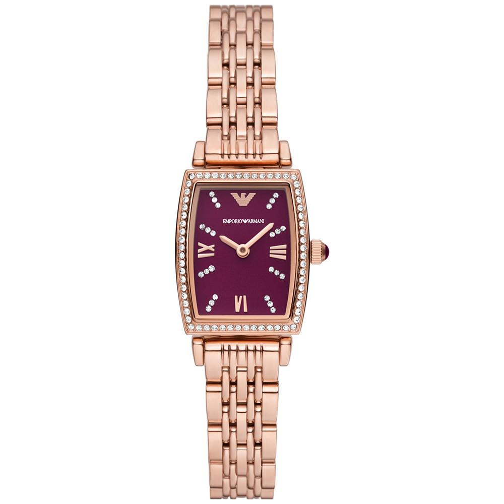 Women's Rose Gold-Tone Stainless Steel Bracelet Watch 26mm商品第1张图片规格展示