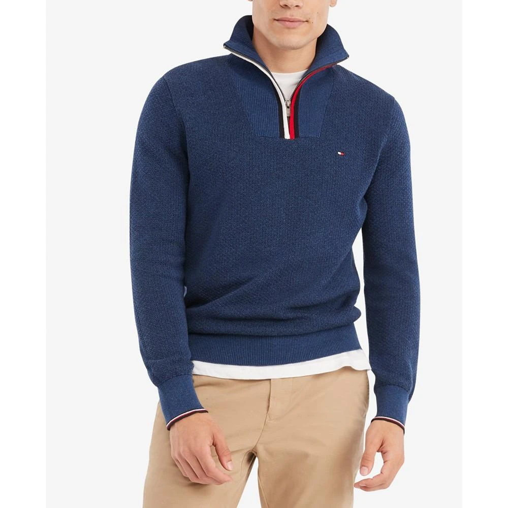 商品Tommy Hilfiger|Men's Big & Tall Manhattan Quarter Zip Sweater,价格¥290,第1张图片