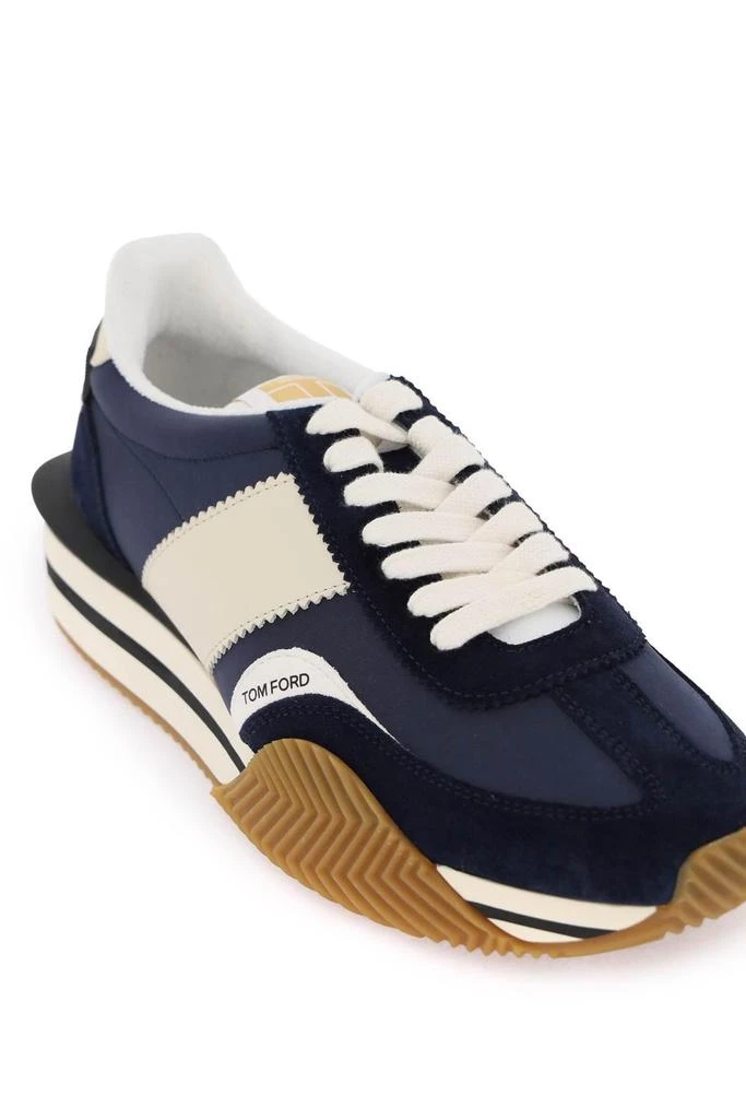 商品Tom Ford|Tom Ford Techno Canvas And Suede james Sneakers - Men,价格¥9795,第4张图片详细描述