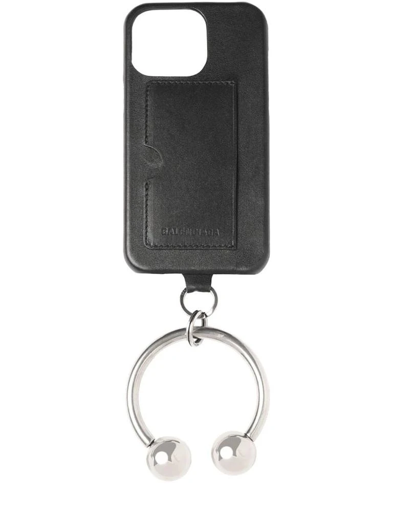 商品Balenciaga|iPhone 16 ProMax皮革保护套,价格¥6562,第2张图片详细描述