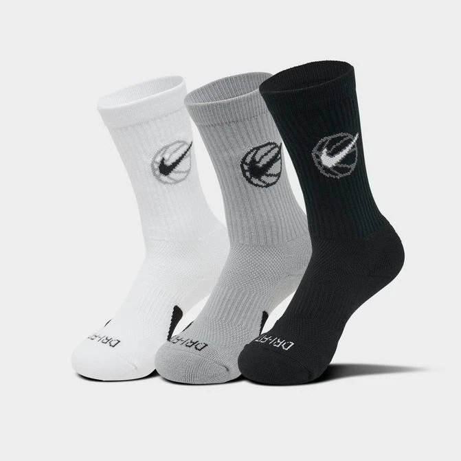 商品NIKE|Nike Everyday Crew Basketball Socks (3-Pack),价格¥75,第1张图片