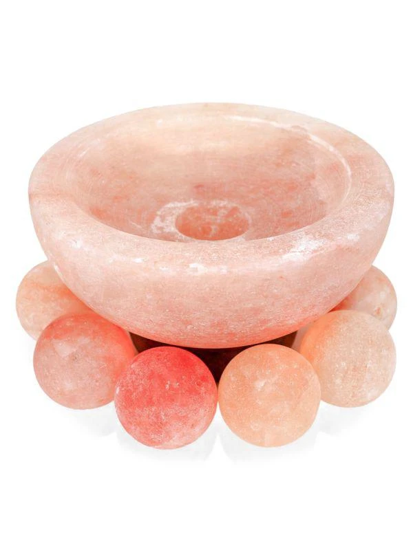 商品HIMALAYAN SECRETS|Himalayan Salt Bowl With Massage Balls,价格¥479,第3张图片详细描述