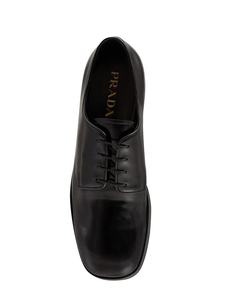 Leather Lace-up Derby Shoes商品第5张图片规格展示