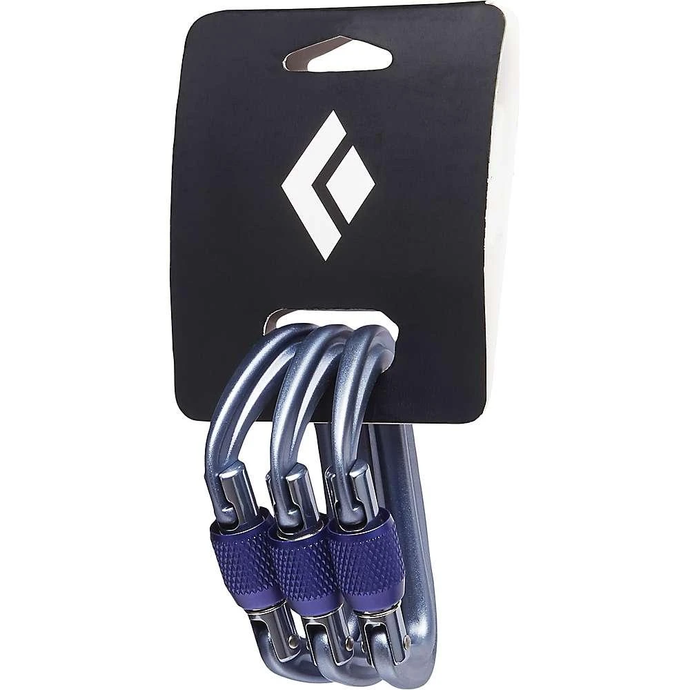 商品Black Diamond|Black Diamond LiteForge Screwgate Carabiner - 3 Pack,价格¥306,第1张图片