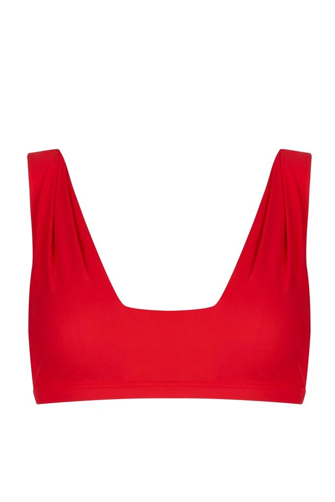 商品VALIMARE|Como top & portofino bottom pleated bikini top top red,价格¥1594,第1张图片