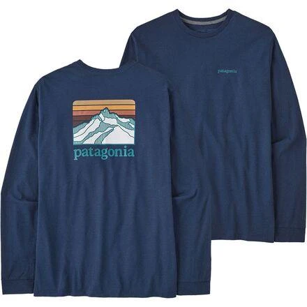 商品Patagonia|Line Logo Ridge Long-Sleeve Responsibili-T-Shirt - Men's,价格¥322,第5张图片详细描述