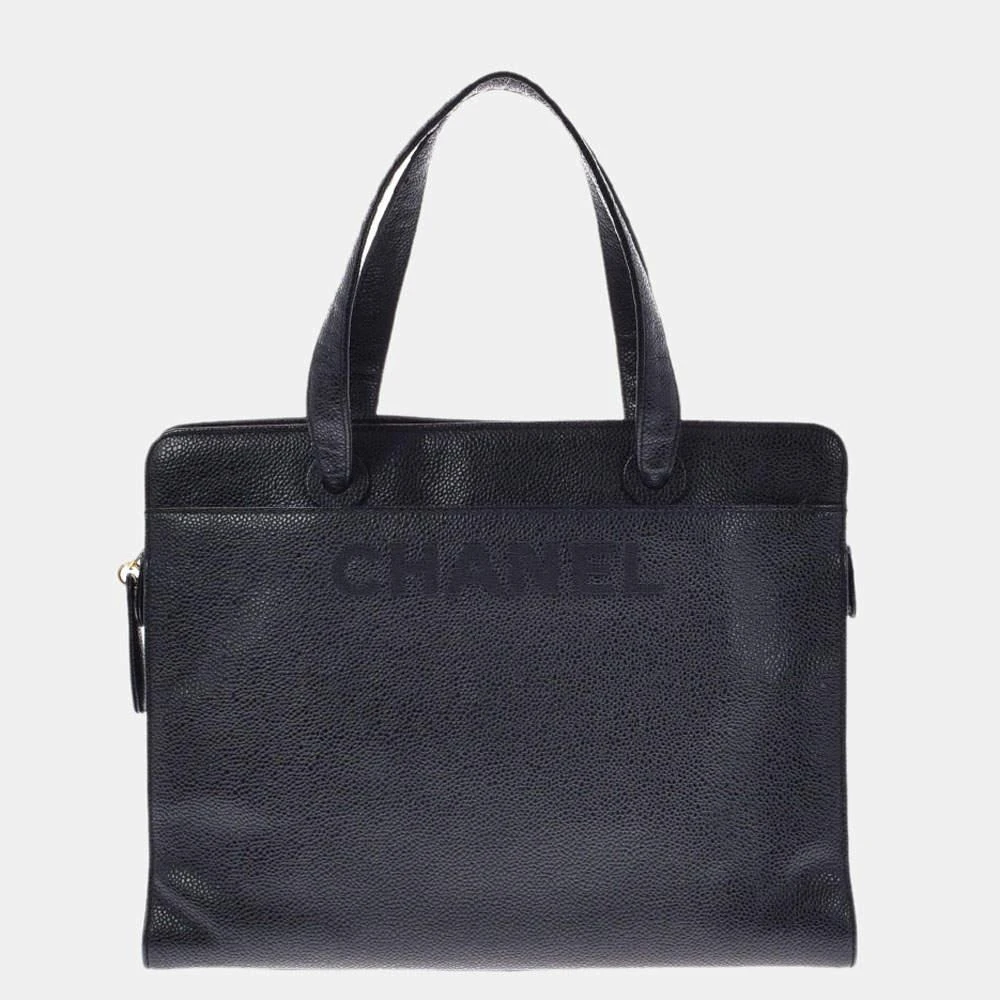 商品[二手商品] Chanel|Chanel Black Caviar Vintage Tote Bag,价格¥10886,第1张图片