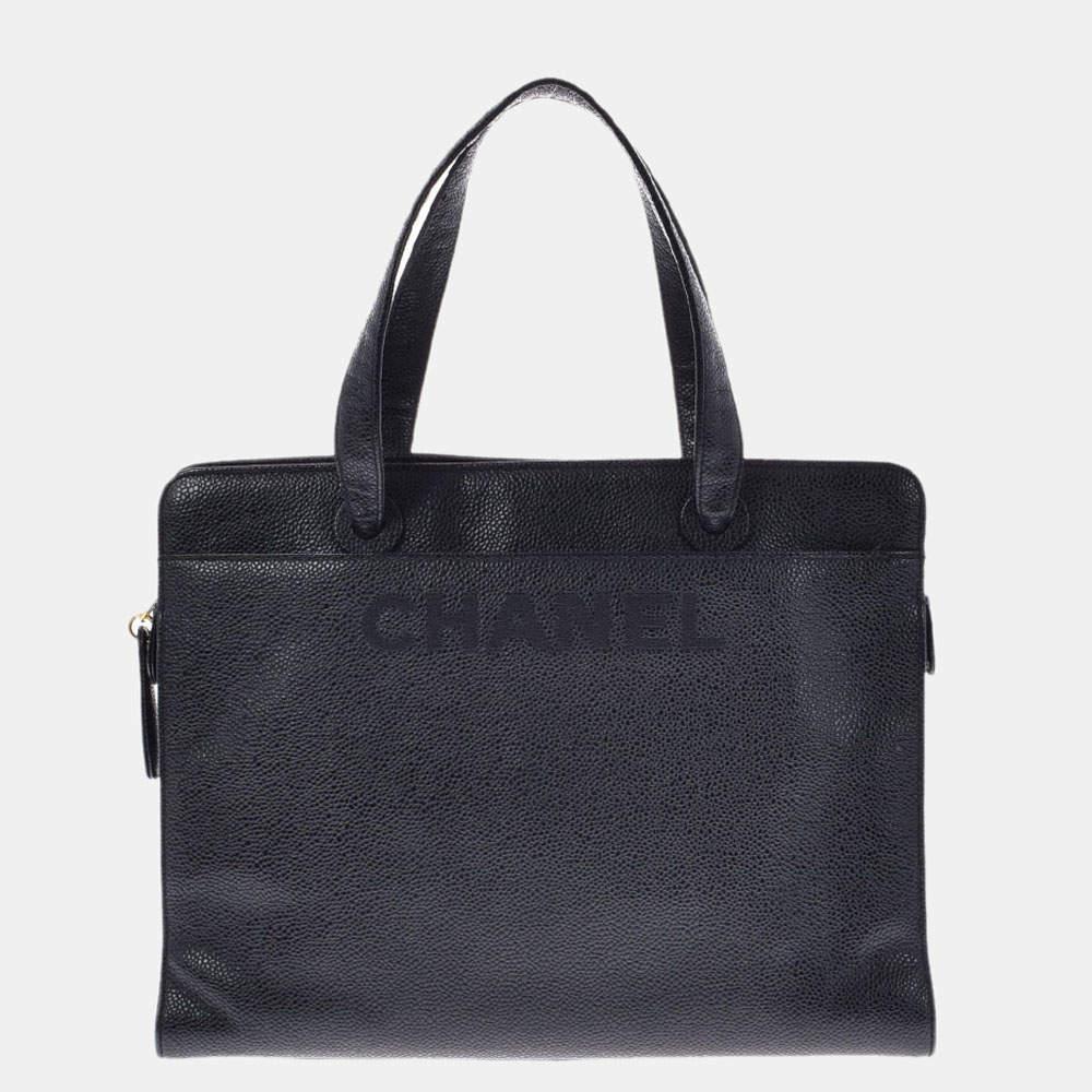 商品[二手商品] Chanel|Chanel Black Caviar Vintage Tote Bag,价格¥10262,第1张图片