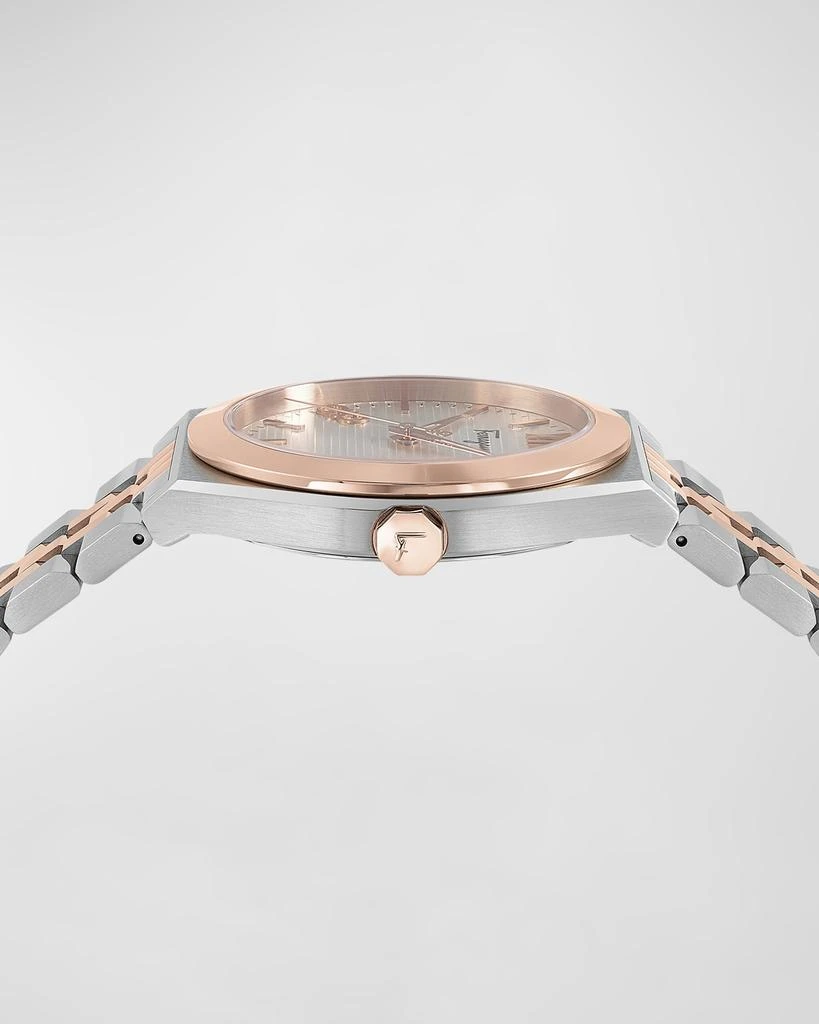 商品Salvatore Ferragamo|Men's Vega New IP Rose Gold Two-Tone Bracelet Watch, 40mm,价格¥8552,第2张图片详细描述