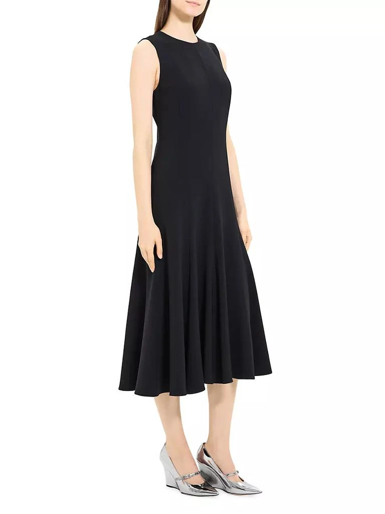 商品Theory|Crepe Seamed Midi-Dress,价格¥4010,第4张图片详细描述