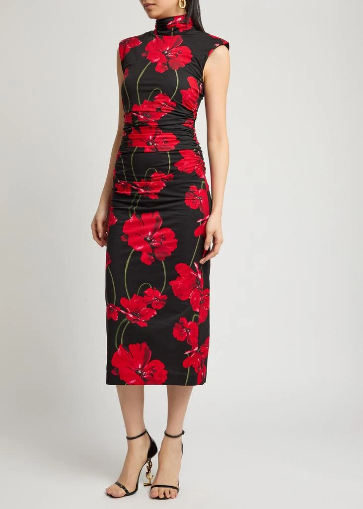 商品REBECCA VALLANCE|Floral-print jersey midi dress,价格¥3378,第2张图片详细描述