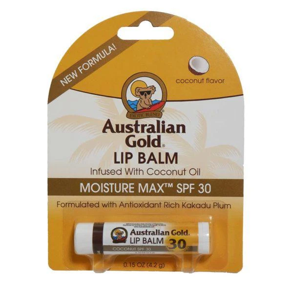 商品Australian Gold|Lip Balm Moisture Max Spf 30 Infused With Coconut Oil,价格¥45,第2张图片详细描述