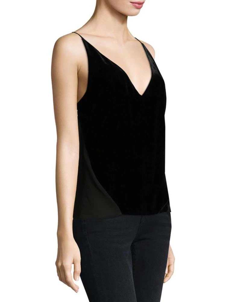 商品J Brand|Lucy Velvet Mixed-Media Camisole,价格¥925,第3张图片详细描述