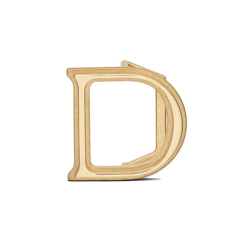 商品Dior|【预售3-7天】DIOR/迪奥 22年早春新款 男士金色饰面黄铜D字样腰带扣35毫米4917OVMET_H250,价格¥2370,第6张图片详细描述