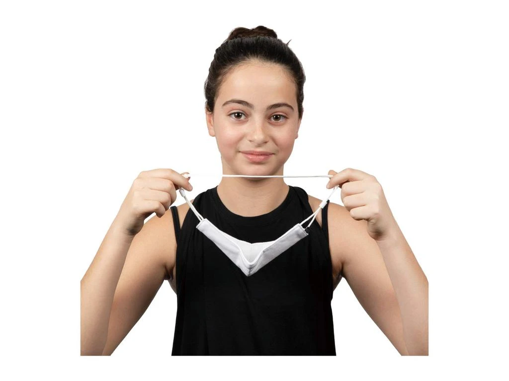 商品Bloch|Soft Stretch Face Mask with Moldable Nose Pad and Lanyard 3-Pack (Toddler/Little Kids/Big Kids),价格¥63,第3张图片详细描述