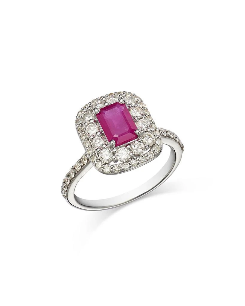 商品Bloomingdale's Fine Collection|Ruby & Diamond Ring in 14K White Gold,价格¥43434,第1张图片