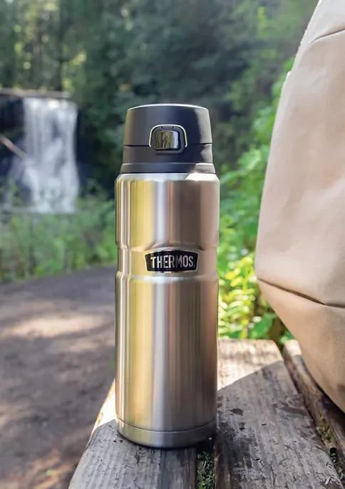 商品Thermos|24-Ounce Stainless King Vacuum-Insulated Drink Bottle (Silver),价格¥247,第5张图片详细描述