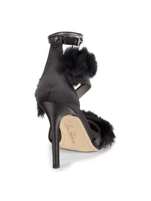 商品Sam Edelman|Adelle Stiletto Faux Fur Sandals,价格¥630,第3张图片详细描述