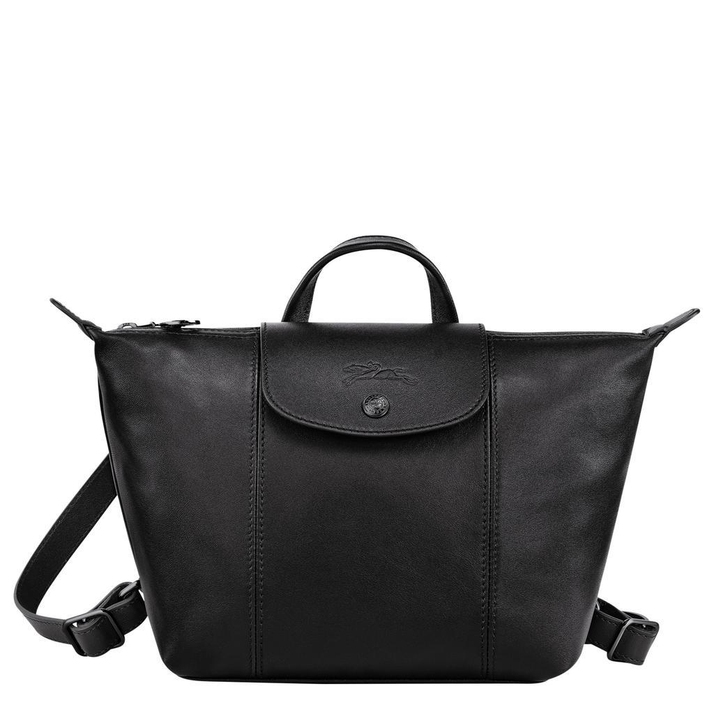 商品Longchamp|Backpack Le Pliage Cuir Black (10150757001),价格¥2690,第1张图片