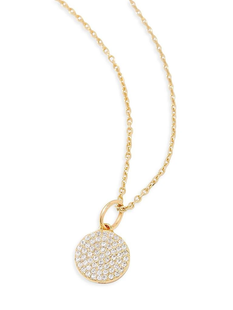 商品brook & york|Adeline Charm 14K-Gold Vermeil & White Topaz Pendant Necklace,价格¥814,第3张图片详细描述