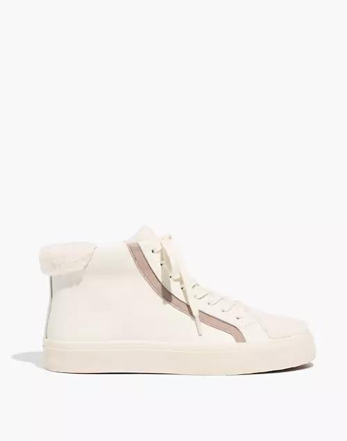 Sidewalk High-Top Sneakers in Leather: Sherpa Edition商品第2张图片规格展示