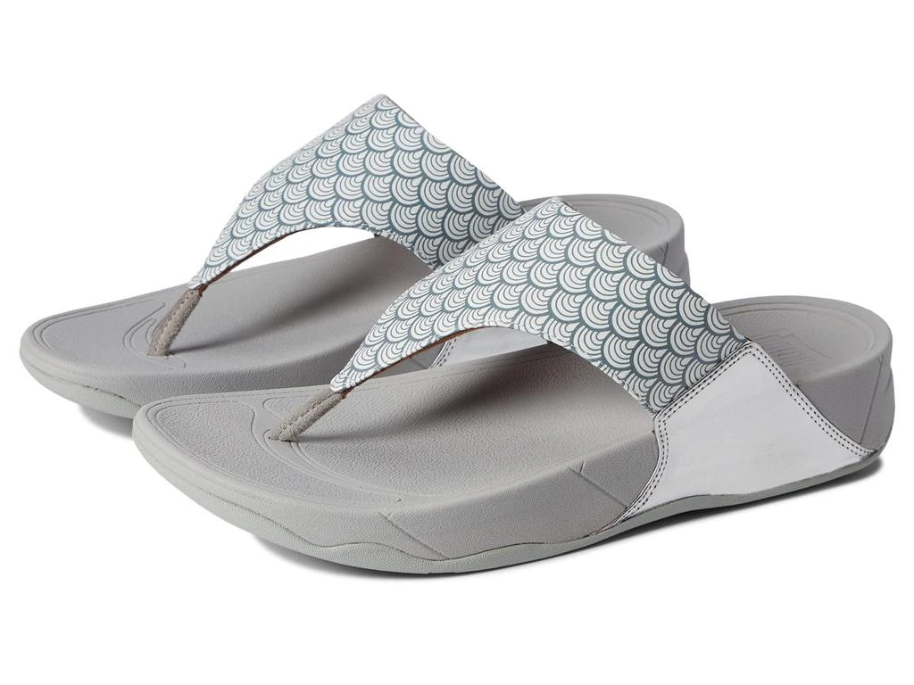 商品FitFlop|Lulu Wave-Print Wide Fit Toe Post Sandals,价格¥333,第1张图片