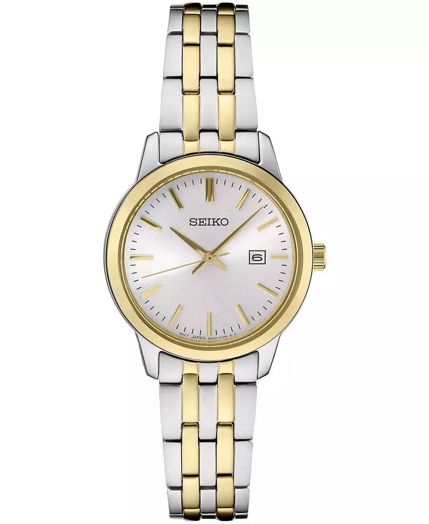 商品Seiko|Women's Essential Two-Tone Stainless Steel Bracelet Watch 30mm,价格¥1675,第1张图片