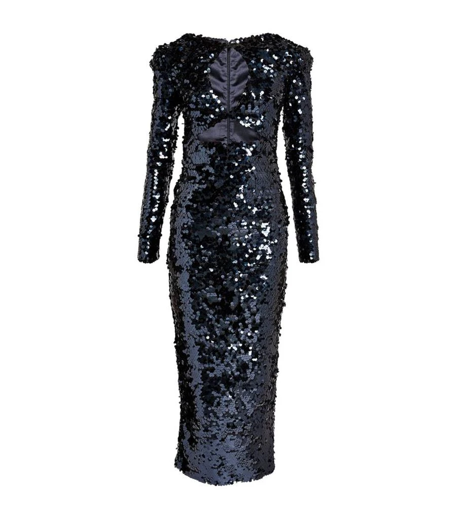 商品The New Arrivals Ilkyaz Ozel|Sequinned Dalida Midi Dress,价格¥11103,第1张图片