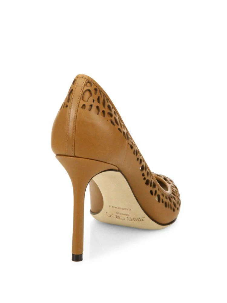 商品Jimmy Choo|Romy 85 Laser-Cut Leather Point Toe Pumps,价格¥4012,第2张图片详细描述