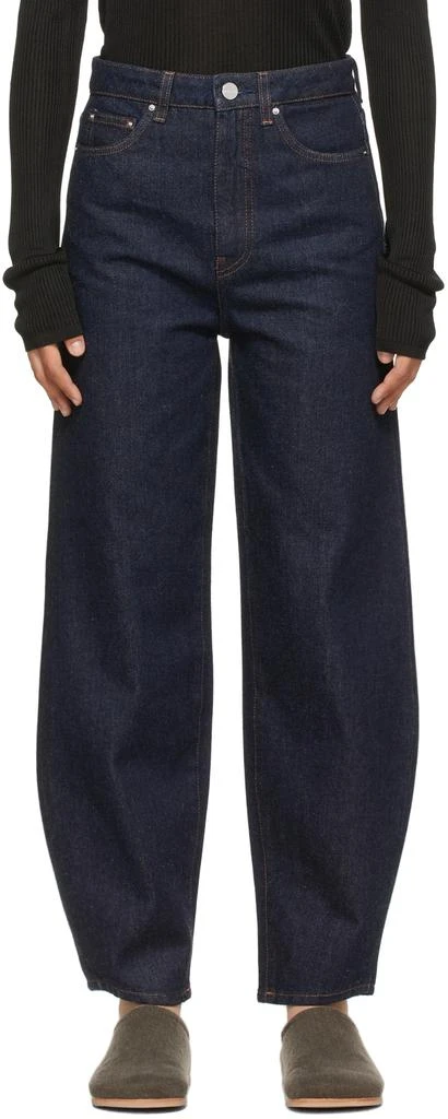商品Totême|Indigo Organic Cotton Barrel Leg Jeans,价格¥1650,第1张图片