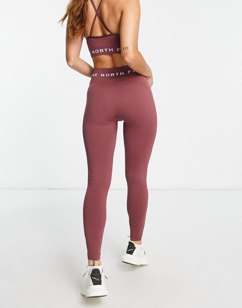 商品The North Face|The North Face Training seamless high waist leggings in pink Exclusive at ASOS,价格¥537,第4张图片详细描述