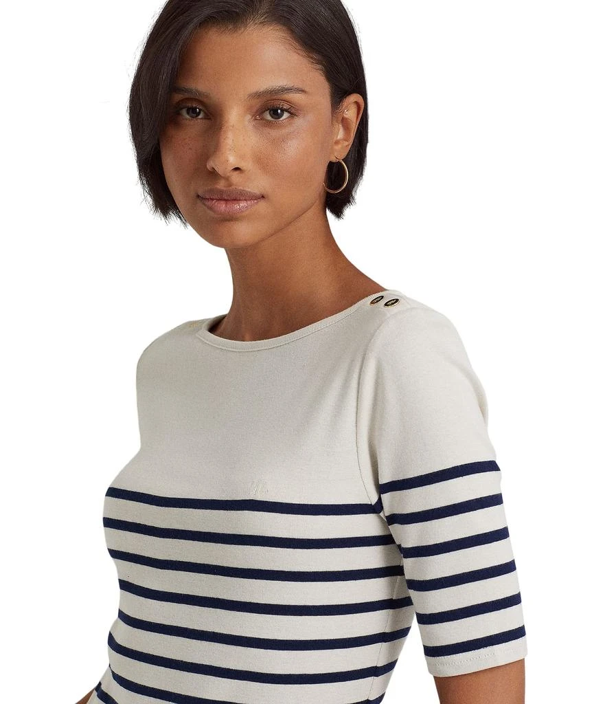 商品Ralph Lauren|Striped Cotton Boatneck Dress,价格¥947,第2张图片详细描述