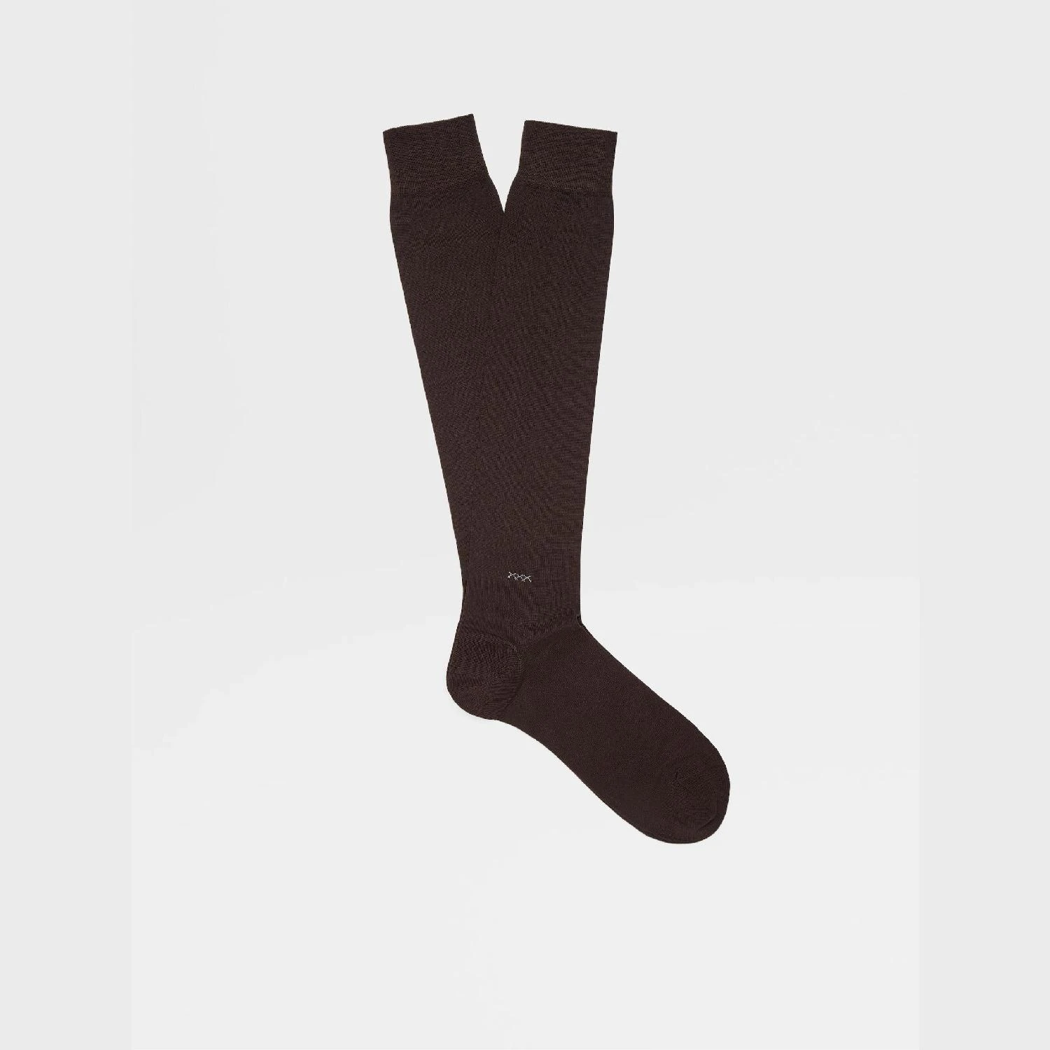 商品Zegna|包邮包税【预售7天发货】 ZEGNA杰尼亚 23秋冬 男士 袜子 OASI BARK EVERYDAY TRIPLE X MID CALF SOCKS N5V40-526-202,价格¥512,第1张图片