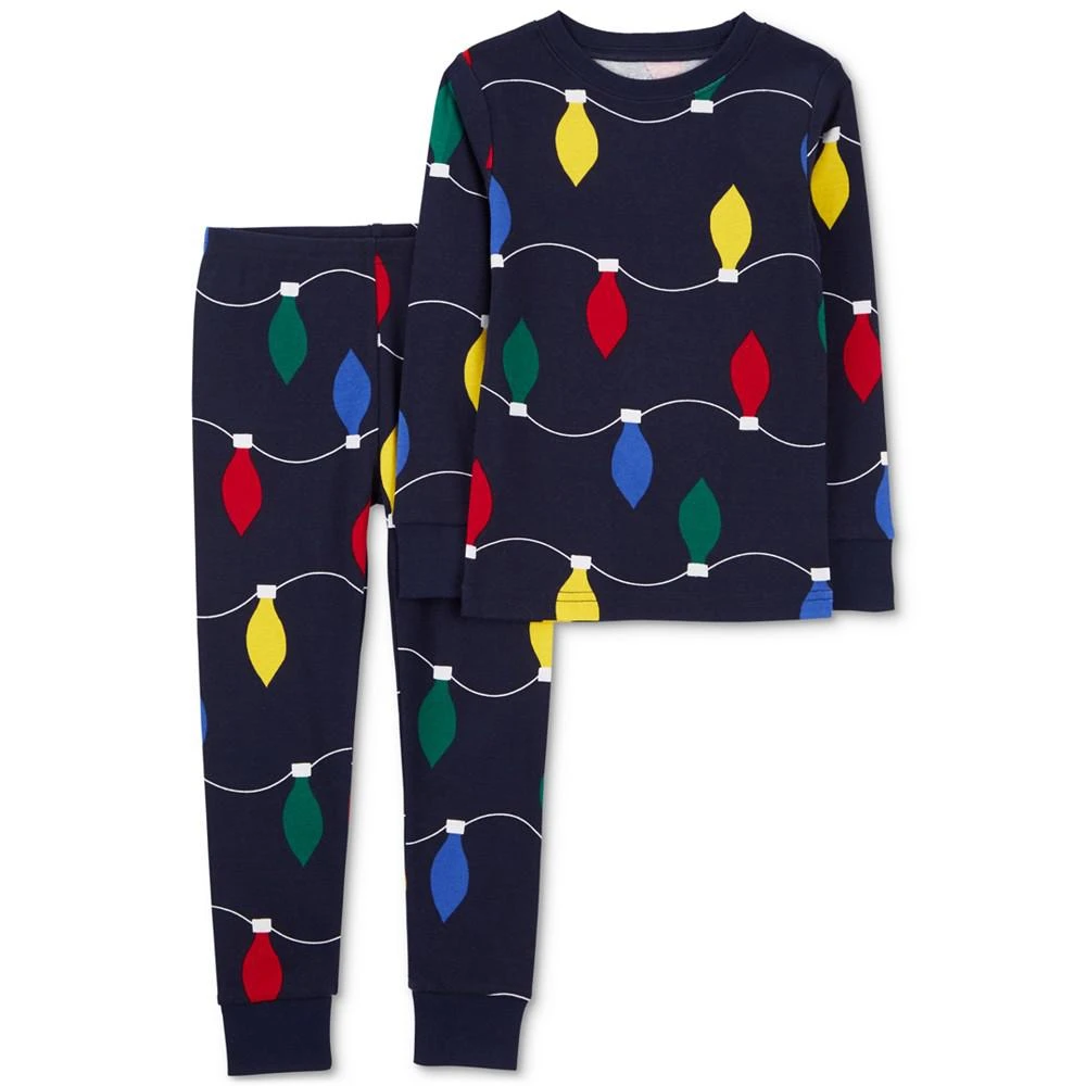 商品Carter's|Baby Holiday Lights 100% Snug Fit Cotton Pajamas, 2 Piece Set,价格¥81,第1张图片