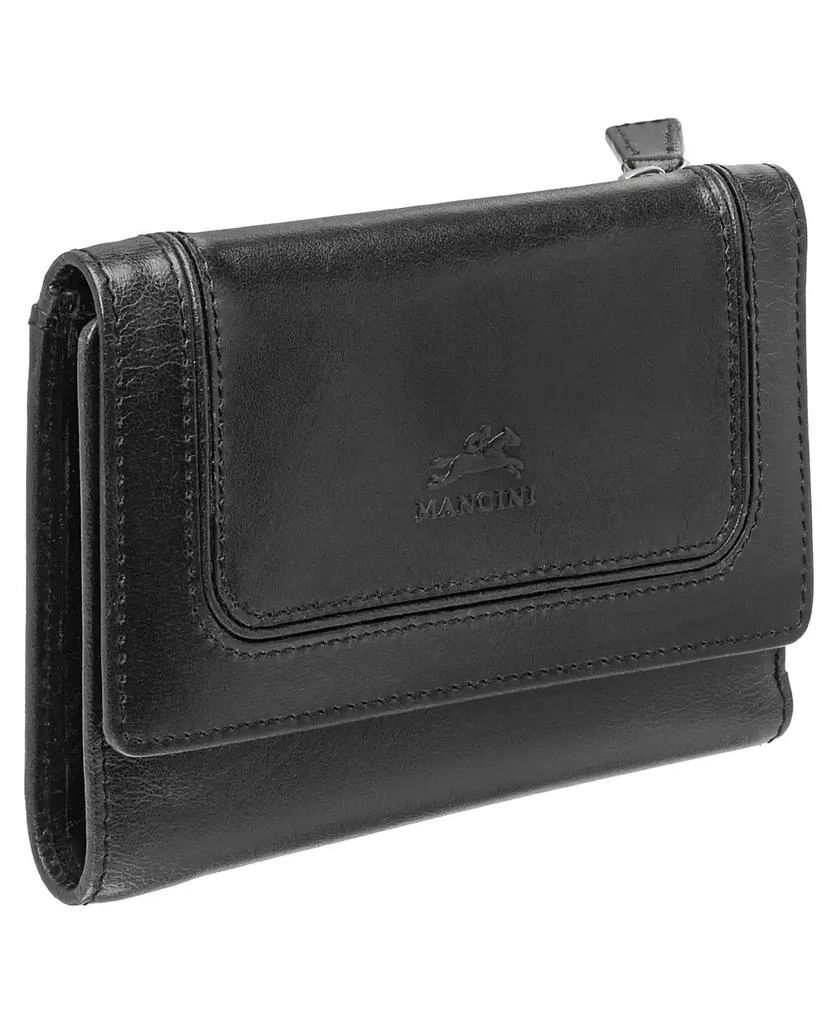 商品Mancini Leather Goods|South Beach RFID Secure Mini Clutch Wallet,价格¥337,第2张图片详细描述