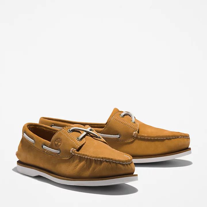 Timberland® 2-Eye Classic Boat Shoe for Men in Light Brown商品第4张图片规格展示