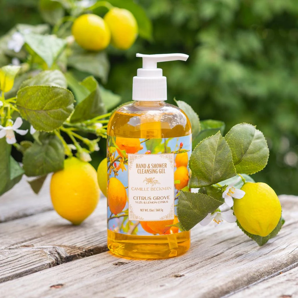 商品Camille Beckman|Hand & Shower Cleansing Gel 13oz Citrus Grove,价格¥120,第2张图片详细描述