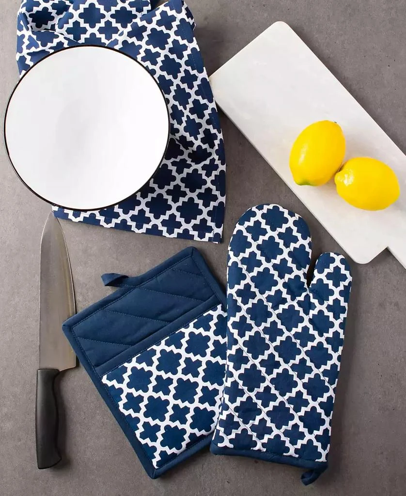 商品Design Imports|Lattice Oven Mitt Potholder Set,价格¥97,第5张图片详细描述
