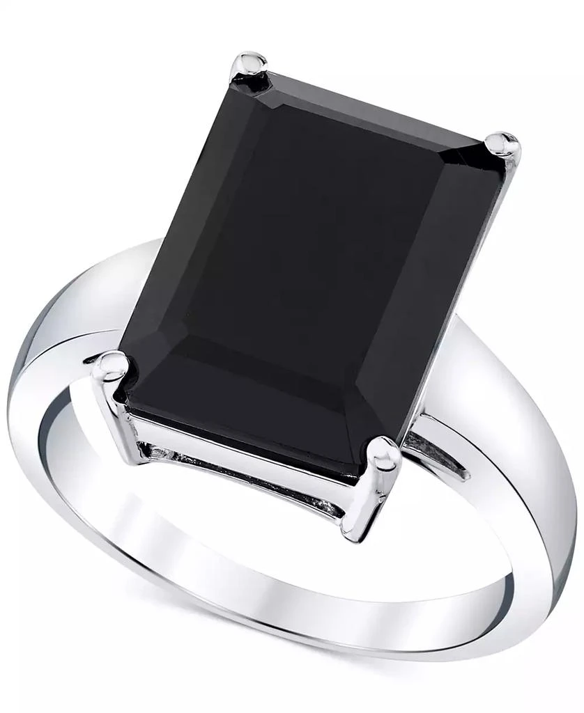 商品Macy's|Onyx Statement Ring in Sterling Silver,价格¥850,第1张图片