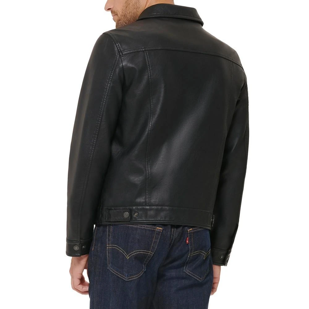 商品Levi's|Men's Faux Leather Trucker Jacket,价格¥585,第2张图片详细描述