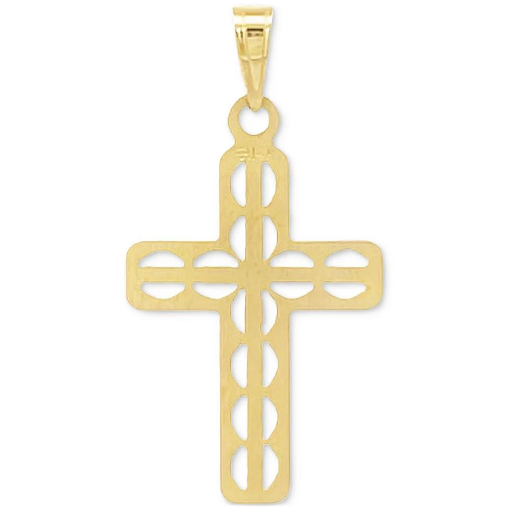 商品Macy's|Cross Pendant in 14k Yellow Gold,价格¥2791,第4张图片详细描述